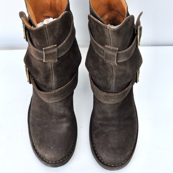 Fiorentini+Baker Brown Leather Suede Ankle Boots - Picture 3 of 11